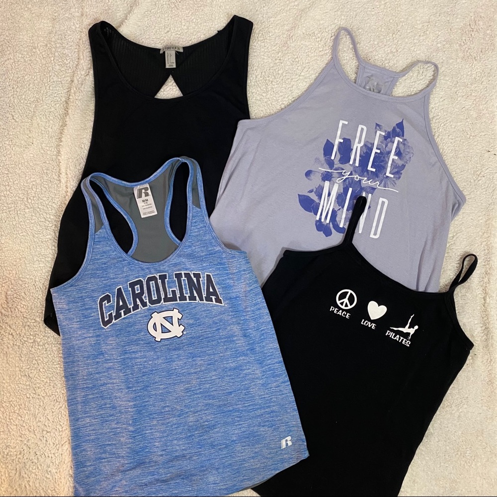 4 workout tops bundle